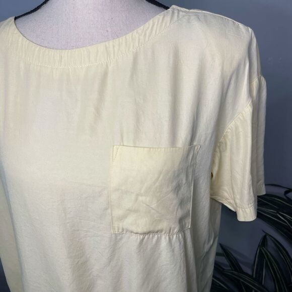 Yellow 80s vintage Craig Clothing Co. top with pocket - Large - Picture 4 of 9